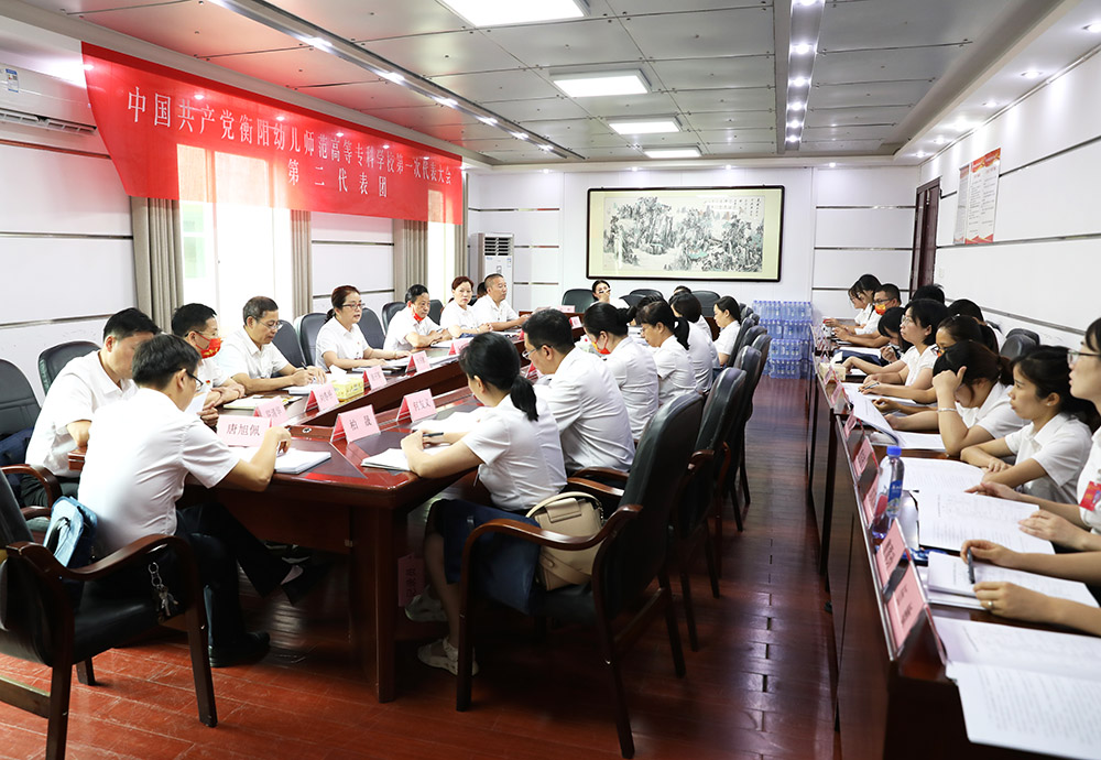 衡陽幼兒師范高等?？茖W(xué)校第一次黨代會代表熱議大會工作報告