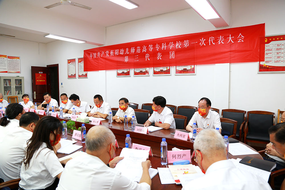 衡陽幼兒師范高等?？茖W(xué)校第一次黨代會代表熱議大會工作報告
